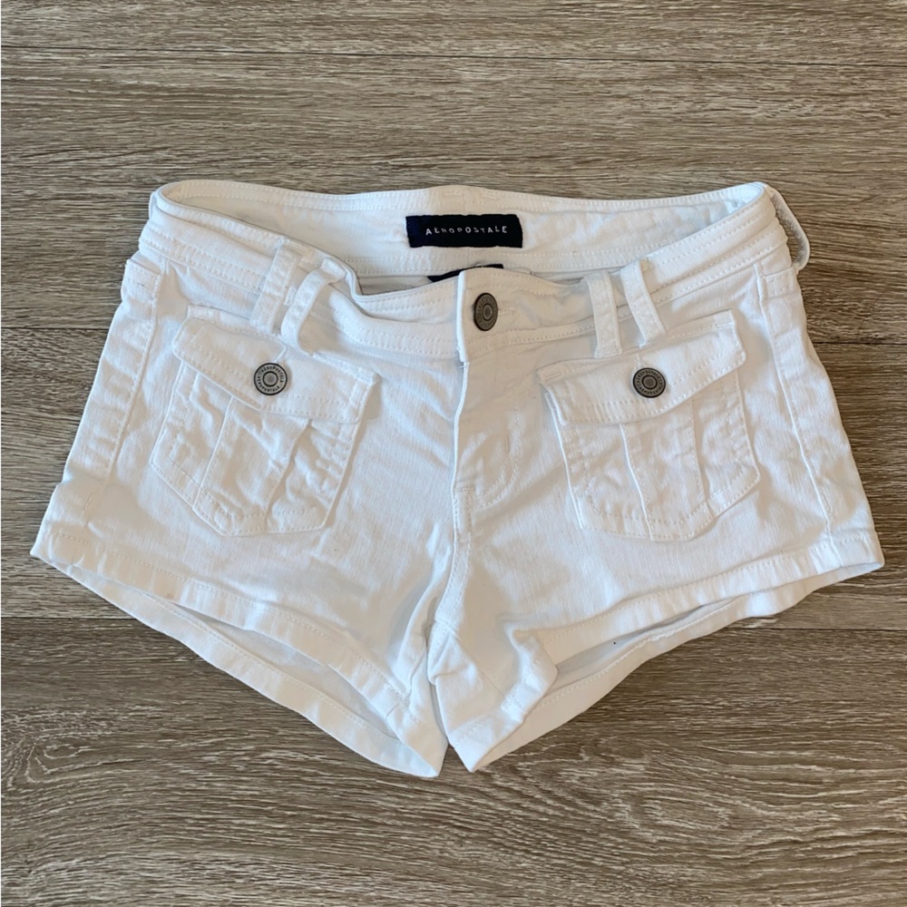 Aeropostale White Women's Denim Shorts